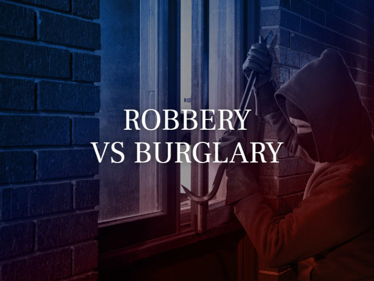 What's The Difference Between Robbery & Burglary?